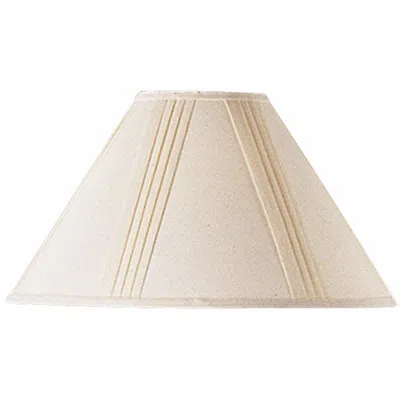 Cal Lighting Natural Linen Side Pleated Empire Shade 6x19x12 (spider) In Brown