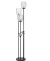Cal Lighting Oconto 70.5" Height Metal Floor Lamp In Matte Black