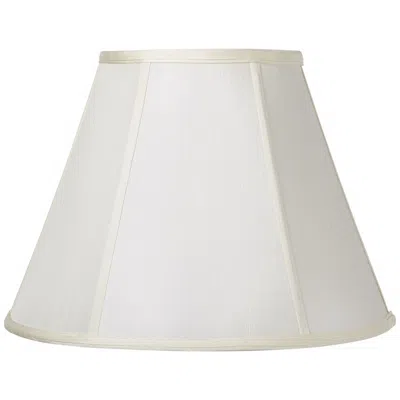 Cal Lighting Off-white Faux Silk Hardback Empire Shade 9x18x13 (spider)