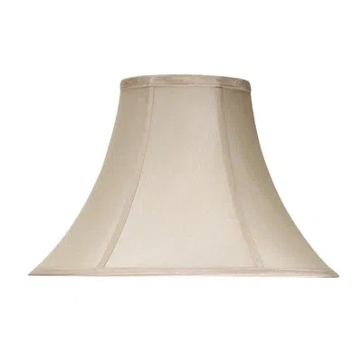 Cal Lighting Side Stretch 6.5" Linen Bell Lamp Shade In Burlap