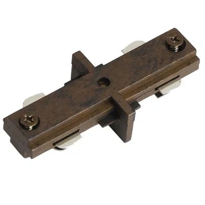 Cal Lighting Straight Track Connector In Dark Bronze