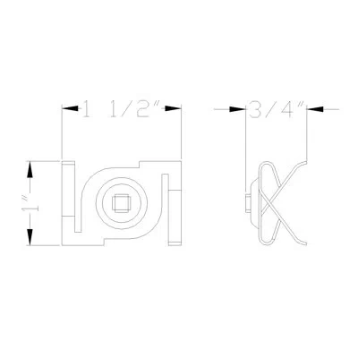 Cal Lighting T Bar Clip Attachment