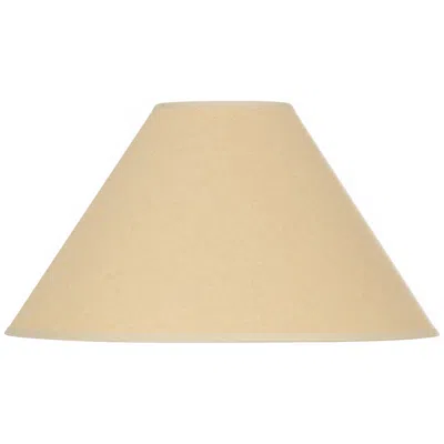 Cal Lighting Tan Kraft Paper Hardback Empire Lamp Shade 6x19x12 (spider) In Neutral
