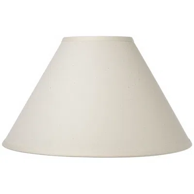 Cal Lighting White Linen Hardback Empire Lamp Shade 5x15x10 (spider)