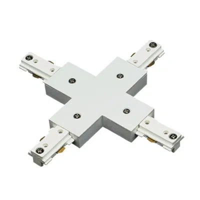 Cal Lighting X Track Connector In White