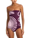 Cala De La Cruz Alison One Piece Swimsuit In Purple