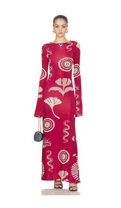 Cala De La Cruz Amay Dress In Multi