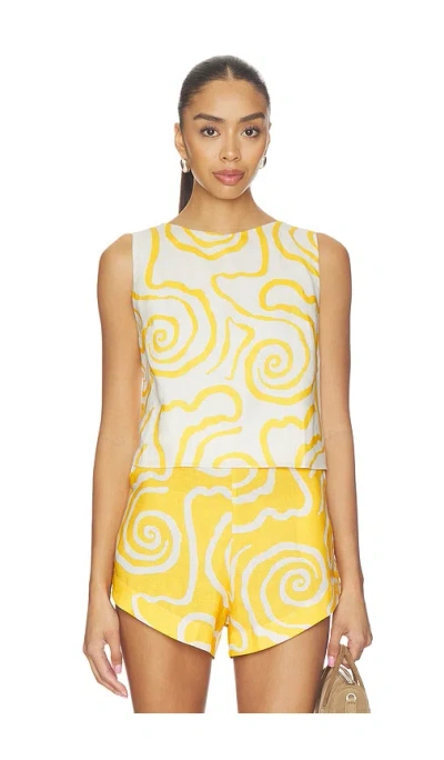 Cala De La Cruz Avelino Top In Yellow