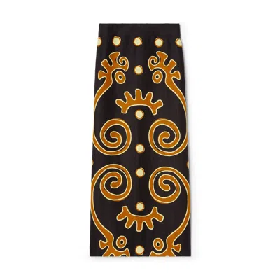 Cala De La Cruz Belen Skirt In Precocafe