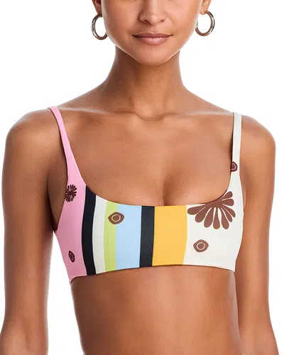 Cala De La Cruz Berenice Bikini Top In Multi