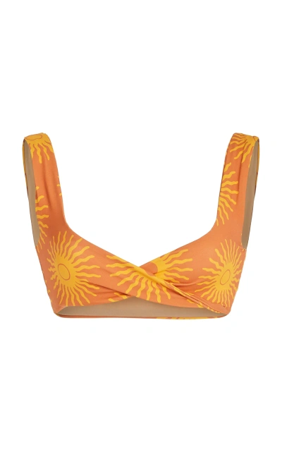 Cala De La Cruz Bettina Bikini Top In Yellow