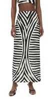 Cala De La Cruz Bruna Skirt Zebrabw In Zebrabw