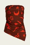 Cala De La Cruz Charlotte Top In Cairo Carmin In Multi