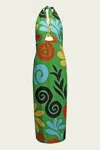 Cala De La Cruz Clara Dress In Cenote Multi In Green