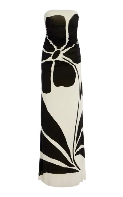 CALA DE LA CRUZ DAPHNE JERSEY MAXI DRESS
