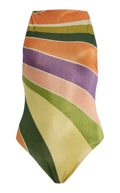 Cala De La Cruz Exclusive La Isla Audrey One-piece Swimsuit In Multi