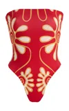 Cala De La Cruz Exclusive Lore One-piece Swimsuit In Red