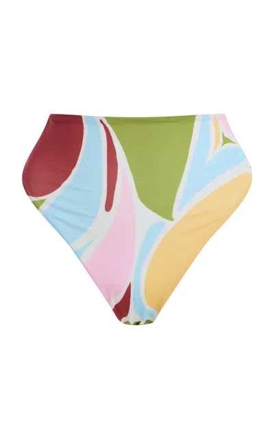 Cala De La Cruz Exclusive Riviera Lulu Bikini Bottoms In Multi