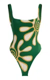 Cala De La Cruz Exclusive Vienna One-piece Swimsuit In Green