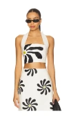 Cala De La Cruz Fiji Top In Black