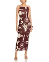 Cala De La Cruz Flavia Dress In Brown