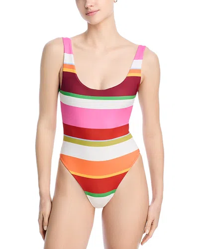 Cala De La Cruz Franca One Piece Swimsuit In Bayadere