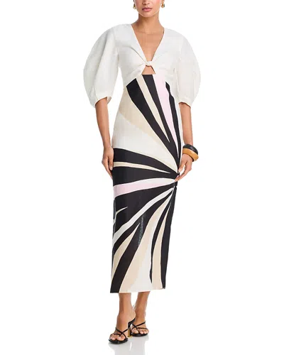 Cala De La Cruz Gaia Dress In Multi