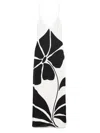 Cala De La Cruz Gil Maxi Dress In Camelliabw Ivory/marfil