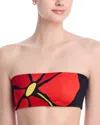 Cala De La Cruz Grecia Bandeau Bikini Top In Camllia