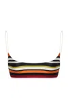 Cala De La Cruz Isla Scooped Bikini Top In Multi