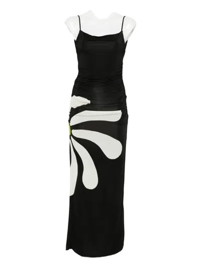 CALA DE LA CRUZ KIM MAXI DRESS - WOMEN'S - VISCOSE/POLYESTER/ELASTANE/LYCRA