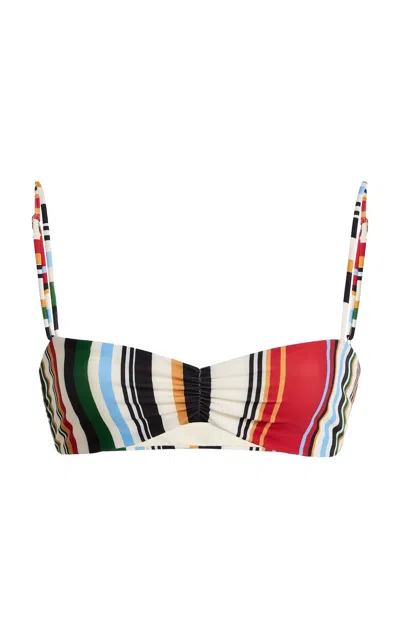 Cala De La Cruz Lilo Bikini Top In Multi