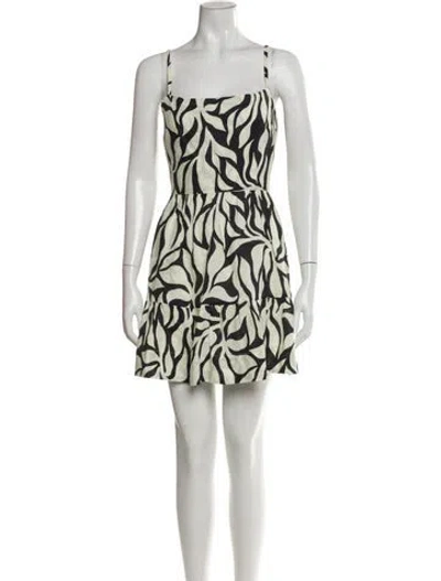 Pre-owned Cala De La Cruz Linen Mini Dress In Multi