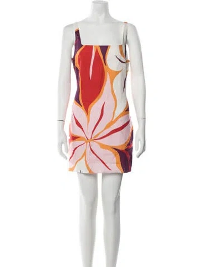 Pre-owned Cala De La Cruz Linen Mini Dress W/ Tags In Pink
