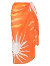 Cala De La Cruz Luana Sarong In Orange