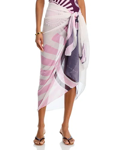 Cala De La Cruz Luana Sarong Swim Cover-up In Multi