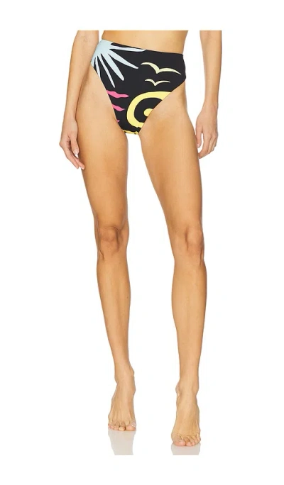Cala De La Cruz Lulu Bikini Bottom In Malibu Multi