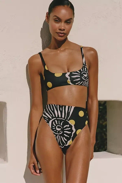 Cala De La Cruz Lulu Bikini Bottoms In Black