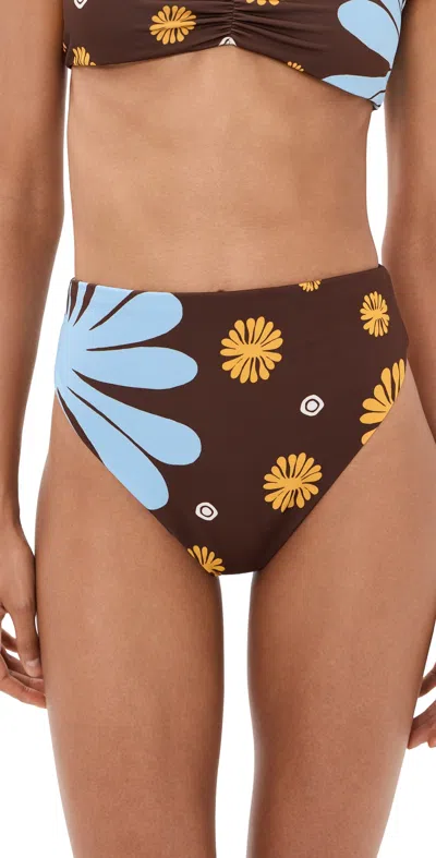 Cala De La Cruz Lulu Bikini Bottoms Gioiacafe In Brown