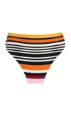 Cala De La Cruz Lulu High-waisted Bikini Bottom In Multi