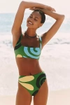 Cala De La Cruz Lulu High-waisted Bikini Bottoms In Green