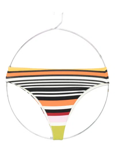 Cala De La Cruz Lulu Striped-pattern Bikini Bottom