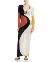 Cala De La Cruz Magna Swim Cover-up Dress In Lavanaran
