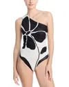 Cala De La Cruz Maite One Piece Swimsuit In Camelliabw