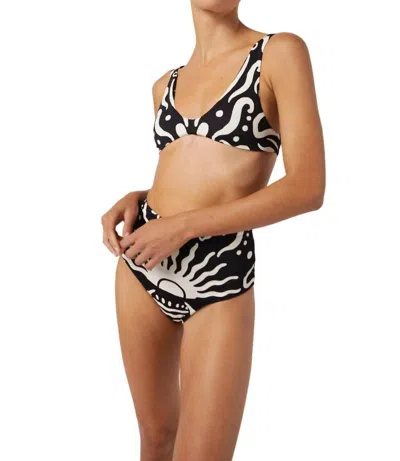 CALA DE LA CRUZ MARCELA BIKINI TOP IN PARADISO BLACK/WHITE