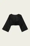 Cala De La Cruz Marina Top In Caviar In Black
