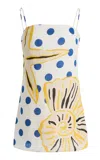 Cala De La Cruz Ancona Linen Dress In White