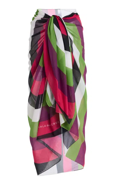 Cala De La Cruz Luana Sarong In Arco In Multi
