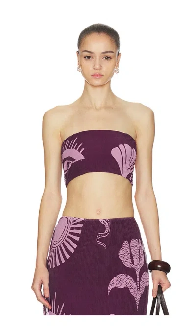 Cala De La Cruz Odessa Top In Purple