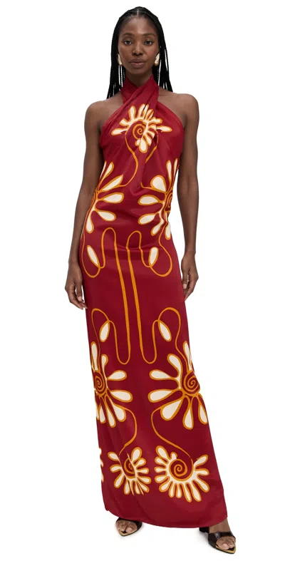 Cala De La Cruz Oliviera Dress Namurcarmin In Multi